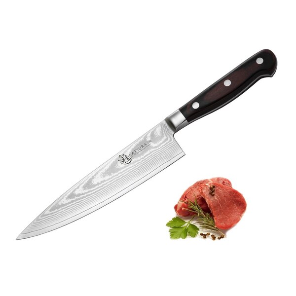 Katsura Cutlery 8 in. Japanese 67 Layers Damascus VG-10 Steel Chef Knife KGD5P - main